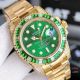 JH Factory Copy Rolex Submariner ETA2836 Gold Green Watch (6)_th.jpg